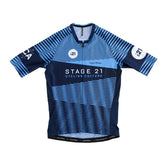 Stage 21 Blue Moire Jersey by Pedal Mafia