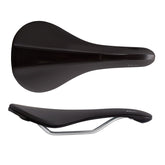 Fabric Line Race Shallow Saddle - Black - Ti Rail - 134mm