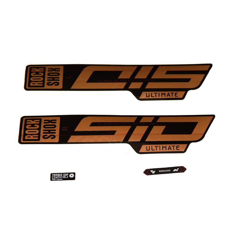 RockShox SID 35 Ultimate Decal Kit - Matte Copper