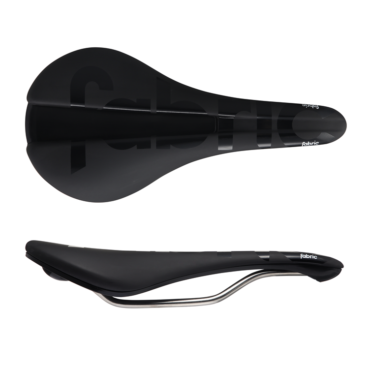 Fabric Saddle - Line Race Team - Shallow - Black - Ti Rail - 142mm