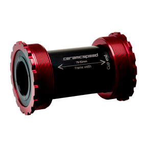 CeramicSpeed T47/86 Bottom Bracket - SRAM DUB Road - Red